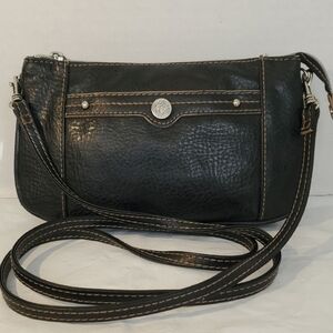 Relic Black Crossbody Bag with Tan Accents